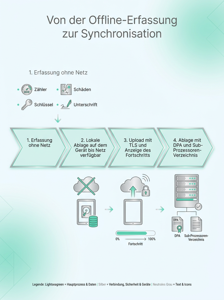 Von der Offline-Erfassung zur Synchronisation
